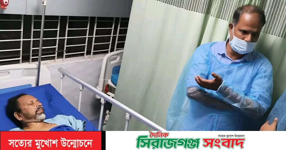 অসুস্থ সাইদুর রহমান বাচ্চুকে হাসপাতালে দেখতে গেলেন কেন্দ্রীয় স্বেচ্ছাসেবক দলের নেতা নাজমুল হাসান