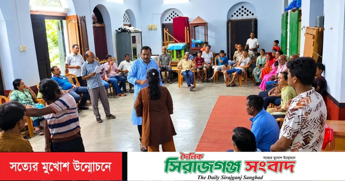 মহালয়া উপলক্ষে কালীবাড়ী গোবিন্দ বাড়ী ও ধর্মসভা মন্দিরে ‘মহিষাসুর বধদিনী’প্রস্তুতি মহড়া উদ্বোধন