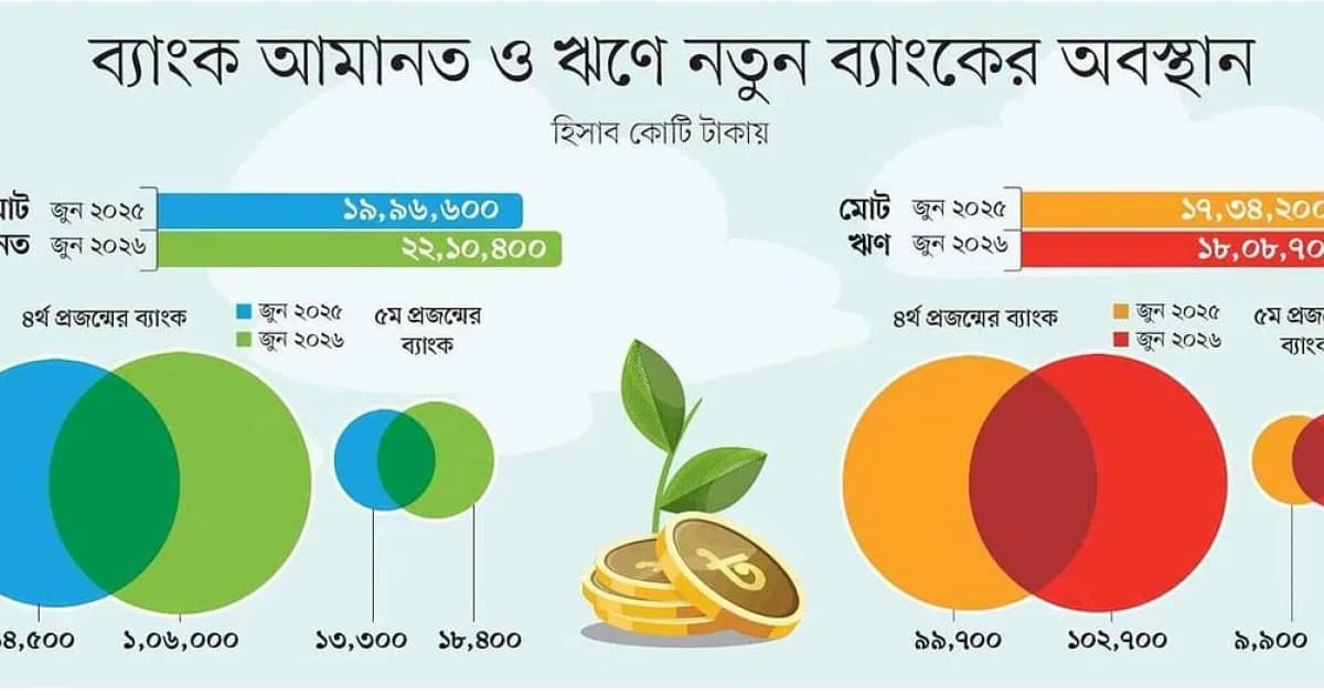 ৫০ লাখের বেশি গ্রাহক নতুন প্রজন্মের ব্যাংকে