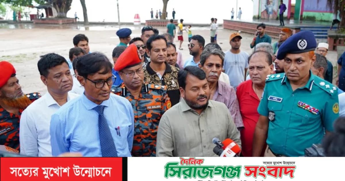 দুর্গাপূজার নির্ধারিত বিসর্জন ঘাট পরিদর্শন করলেন রাসিক প্রশাসক