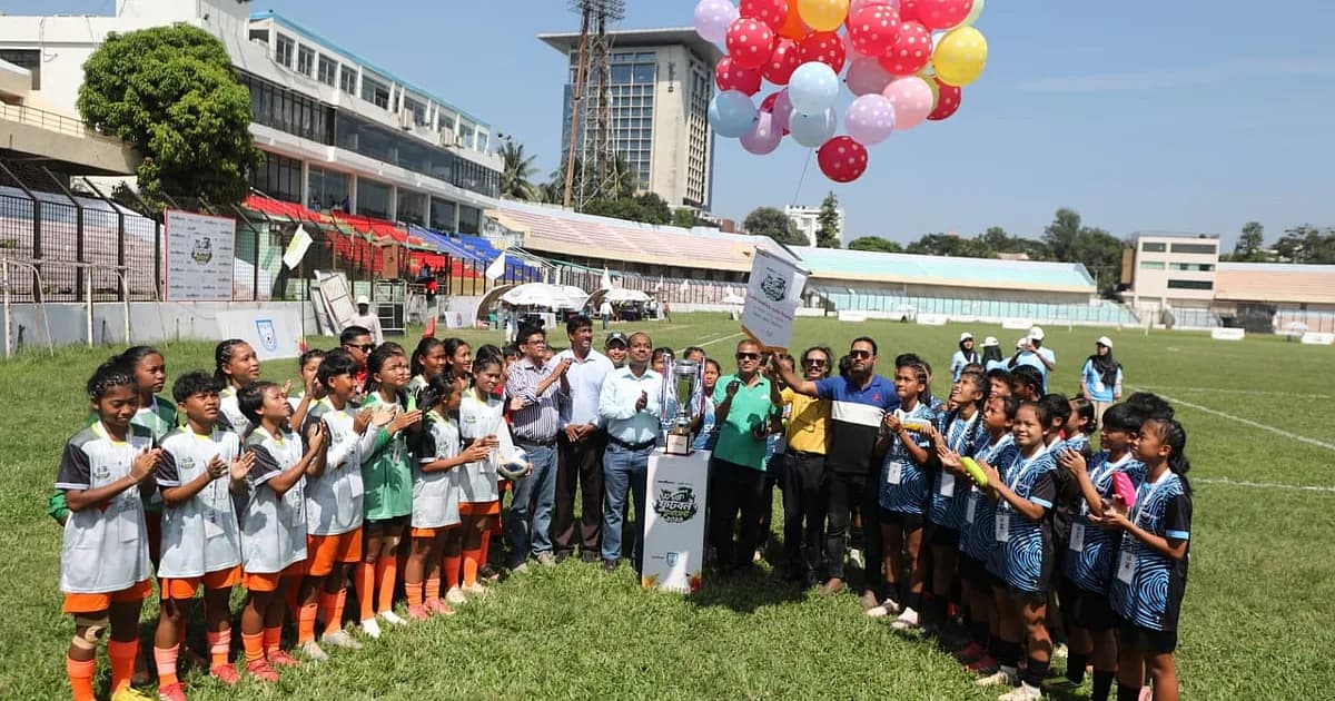 চট্টগ্রামে ফুটবল উৎসব, পাহাড়ের উদীয়মান তারকাদের স্বপ্নপূরণের মেলা