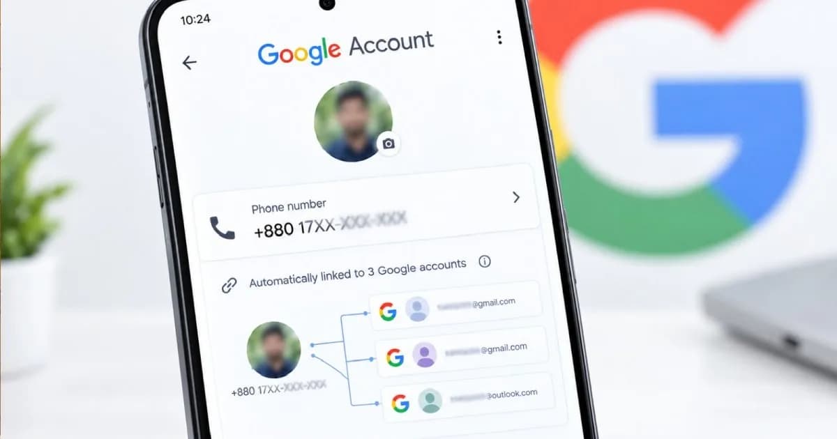 গুগল অ্যাকাউন্টে গোপনে ফোন নম্বর যুক্ত হচ্ছে, বন্ধ করবেন যেভাবে